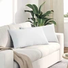 Sofa Pagalvės 2 pcs Balta 80 x 40 cm audinys
