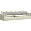 Sofa Pagalvės 2 vnt. audinys Debesų pilka 200 x 40 cm