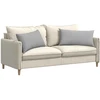 Sofa Pagalvės 2 vnt. audinys Debesų pilka 80 x 40 cm