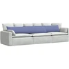 Sofa Pagalvės 2 vnt. audinys Džinsinės mėlynos 200 x 40 cm