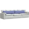 Sofa Pagalvės 2 vnt. audinys Džinsinės mėlynos 145 x 40 cm