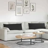 Sofa Pagalvės 2 vnt. audinys Juoda 120 x 40 cm
