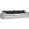 Sofa Pagalvės 2 vnt. audinys Juoda 145 x 40 cm