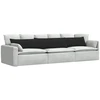 Sofa Pagalvės 2 vnt. audinys Juoda 200 x 40 cm