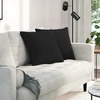 Sofa Pagalvės 2 vnt. audinys Juoda 50 x 50 cm