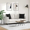 Sofa Pagalvės 2 vnt. audinys Juoda 50 x 50 cm