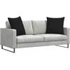 Sofa Pagalvės 2 pcs Juoda 60 x 60 cm audinys