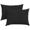 Sofa Pagalvės 2 vnt. audinys Juoda 70 x 50 cm