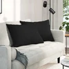 Sofa Pagalvės 2 vnt. audinys Juoda 70 x 50 cm