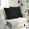 Sofa Pagalvės 2 pcs Juoda 80 x 80 cm audinys