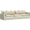 Sofa Pagalvės 2 vnt. audinys Kreminė 145 x 40 cm