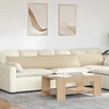 Sofa Pagalvės 2 vnt. audinys Kreminė 200 x 40 cm