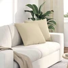 Sofa Pagalvės 2 vnt. audinys Kreminė 50 x 50 cm