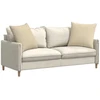Sofa Pagalvės 2 vnt. audinys Kreminė 60 x 60 cm