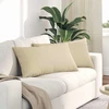 Sofa Pagalvės 2 vnt. audinys Kreminė 80 x 40 cm