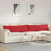 Sofa Pagalvės 2 vnt. audinys Raudona 145 x 40 cm
