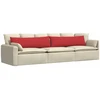 Sofa Pagalvės 2 pcs Raudona 145 x 40 cm audinys
