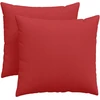 Sofa Pagalvės 2 vnt. audinys Raudona 45 x 45 cm