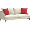 Sofa Pagalvės 2 vnt. audinys Raudona 45 x 45 cm
