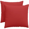 Sofa Pagalvės 2 vnt. audinys Raudona 50 x 50 cm