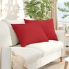 Sofa Pagalvės 2 vnt. audinys Raudona 70 x 50 cm