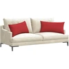 Sofa Pagalvės 2 vnt. audinys Raudona 80 x 40 cm