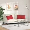 Sofa Pagalvės 2 vnt. audinys Raudona 80 x 40 cm