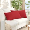 Sofa Pagalvės 2 vnt. audinys Raudona 80 x 40 cm