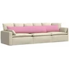 Sofa Pagalvės 2 vnt. audinys Rožinė 200 x 40 cm