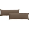 Sofa Pagalvės 2 pcs Ruda 120 x 40 cm audinys