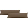 Sofa Pagalvės 2 vnt. audinys Ruda 145 x 40 cm