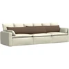 Sofa Pagalvės 2 vnt. audinys Ruda 200 x 40 cm