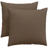 Sofa Pagalvės 2 vnt. audinys Ruda 45 x 45 cm