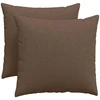 Sofa Pagalvės 2 vnt. audinys Ruda 50 x 50 cm