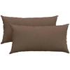 Sofa Pagalvės 2 vnt. audinys Ruda 80 x 40 cm