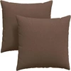 Sofa Pagalvės 2 pcs Ruda 80 x 80 cm audinys