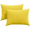 Sofa Pagalvės 2 vnt. audinys Šviesi geltona 70 x 50 cm