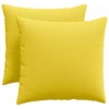Sofa Pagalvės 2 vnt. audinys Šviesi geltona 50 x 50 cm