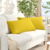 Sofa Pagalvės 2 vnt. audinys Šviesi geltona 80 x 40 cm