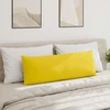 Sofa Pagalvės 2 pcs Šviesi geltona 120 x 40 cm audinys
