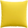 Sofa Pagalvės 2 pcs Šviesi geltona 60 x 60 cm audinys