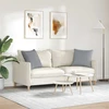 Sofa Pagalvės 2 vnt. audinys Šviesiai pilka 50 x 50 cm