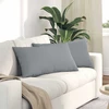 Sofa Pagalvės 2 pcs Šviesiai pilka 80 x 40 cm audinys