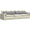 Sofa Pagalvės 2 vnt. audinys Šviesiai pilka 145 x 40 cm