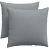 Sofa Pagalvės 2 vnt. audinys Šviesiai pilka 50 x 50 cm