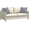 Sofa Pagalvės 2 vnt. audinys Šviesiai pilka 50 x 50 cm