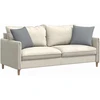 Sofa Pagalvės 2 vnt. audinys Šviesiai pilka 45 x 45 cm