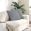 Sofa Pagalvės 2 vnt. audinys Šviesiai pilka 50 x 50 cm