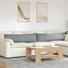 Sofa Pagalvės 2 vnt. audinys Šviesiai pilka 145 x 40 cm