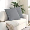 Sofa Pagalvės 2 vnt. audinys Šviesiai pilka 60 x 60 cm